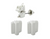 PVC White Style - Lokk Latch deluxe & TrueClose Hinge Pair Heavy Duty