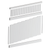 PVC - Full Privacy Fencing Picket Top Panel Kit 2388mm wide x 1800mm high. (Posts Purchased Separately)
