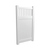 PVC Picket Top Full Privacy Gate - 1000mm wide x 1800mm high - Fully assembled