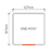 1 Way PVC Post (End Post) Picket Top Full Privacy - 127mm x 127mm x 2500mm Long. Includes Slimline Post Cap