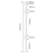 90° PVC Corner Post - Picket Top Full Privacy - 127mm x 127mm x 2500mm Long. Includes Slimline Post Cap