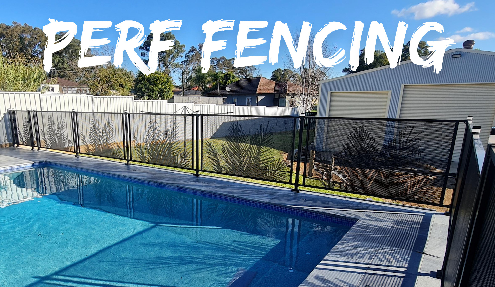 Perforated Pool Fencing Mesh Outback Fencing