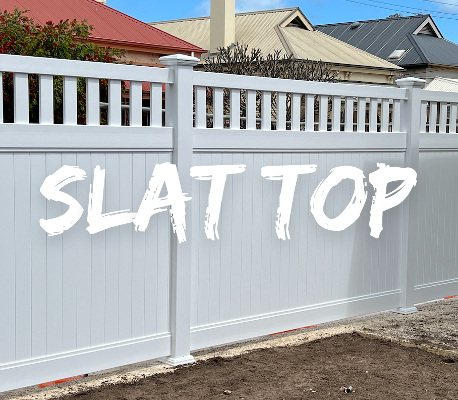 Slat Top PVC fencing