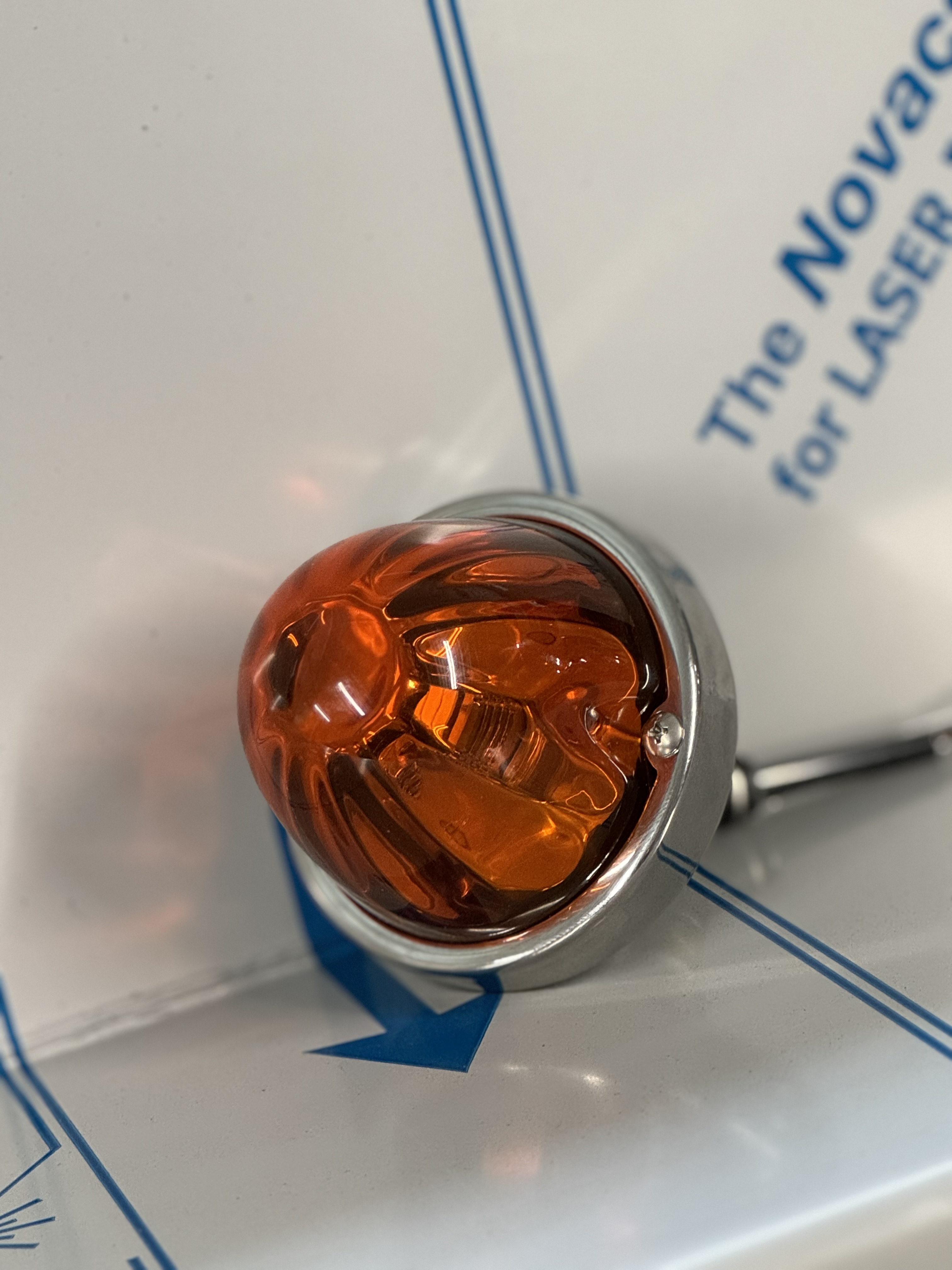 Stainless Glass Watermelon LED Light Stud Mount 1157 Dual Function