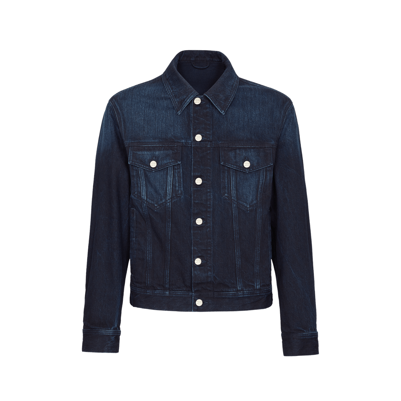 Dark blue denim jacket with ZILLI patch - ZILLI