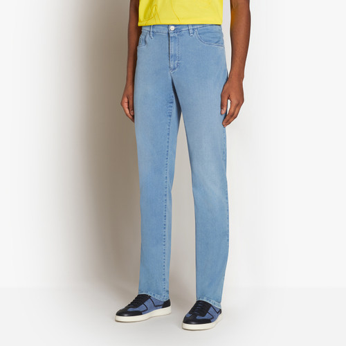 Light blue jeans, slim fit, "Italian Denim"