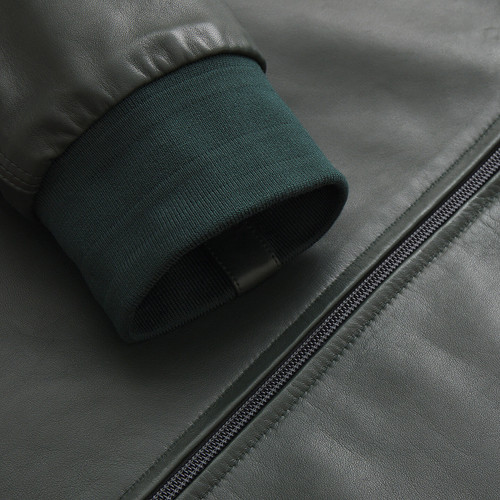 Deep military and blue reversible ROBS bomber jacket