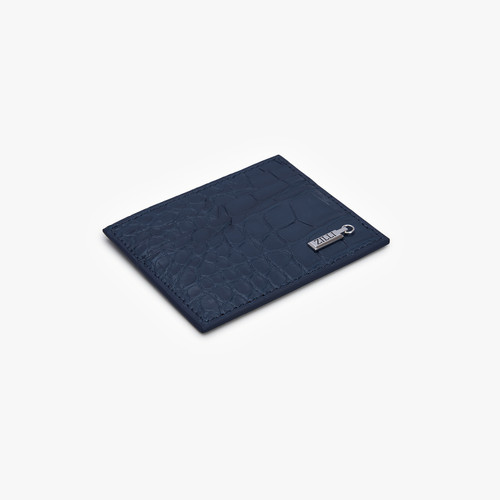 Blue Jeans crocodile leather CC7 credit card holder