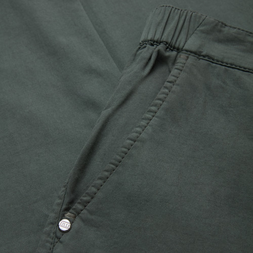 Khaki “Deep military” pants with semi-elasticated waistband