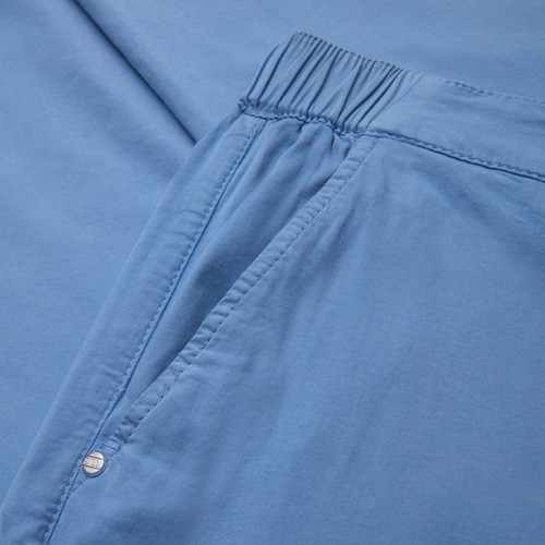 Pantalon bleu ciel avec ceinture semi-élastique