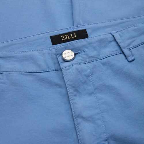 Blue sky pants with semi-elasticated waistband
