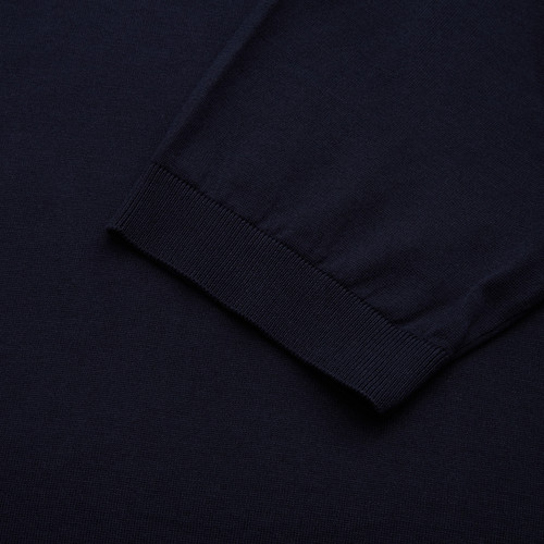 Navy blue zipped polo “ZILLI Golf”