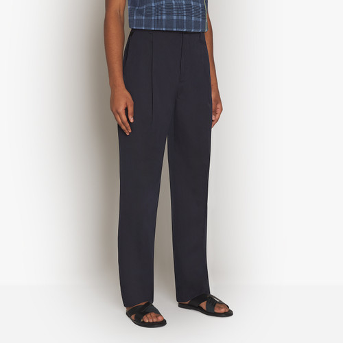 Navy blue clip-on pants