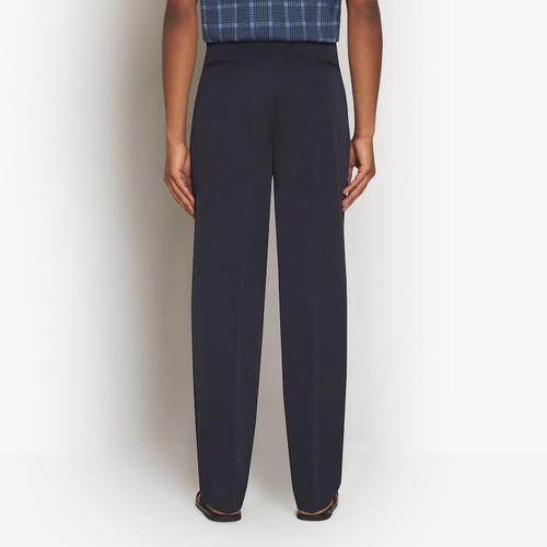 Navy blue clip-on pants