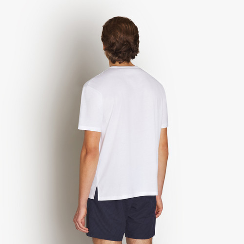 White round-neck T-Shirt, “Fantasy” print White round-neck T-Shirt, “Fantasy” print