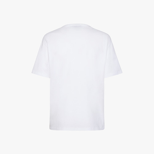 T-Shirt blanc à col rond, imprimé "Fantasy