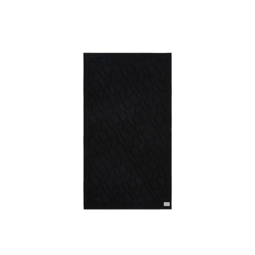 Navy blue beach towel, design "Maison ZILLI EST 1965"