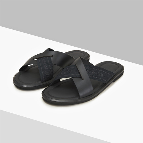 Black “Laser Z” sandals