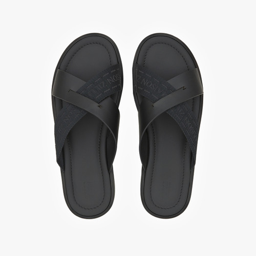 Black “Laser Z” sandals