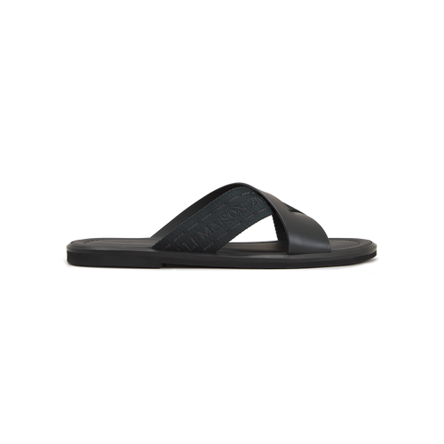 Black “Laser Z” sandals