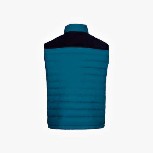 Peacock and black sleeveless down gilet Peacock and black sleeveless down gilet
