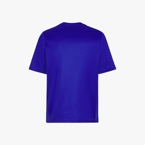 Electric blue round-neck T-shirt Electric blue round-neck T-shirt