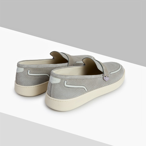 Light sage Slip-On, honeycomb print