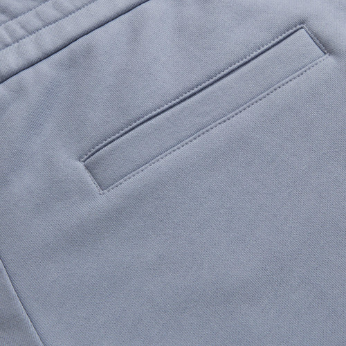Pale blue onyx jogging shorts, "ZILLI Crest" embroidery