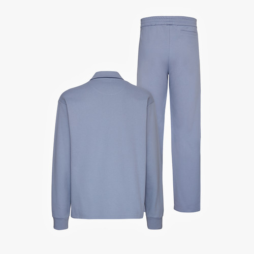 Pale blue onyx jogging set, "ZILLI Crest"