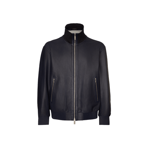  Navy blue and light grey "Rycar" blouson