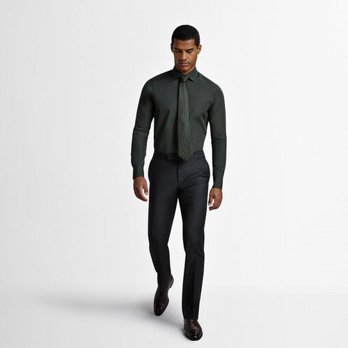 Deep military green classic shirt