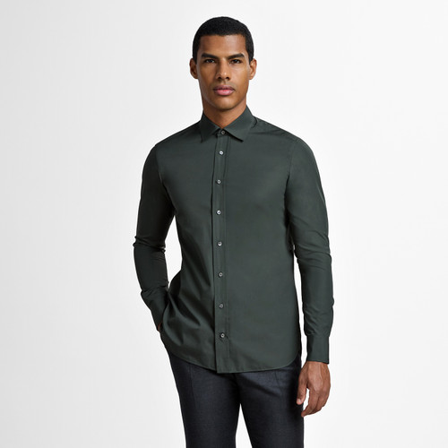 Deep military green classic shirt