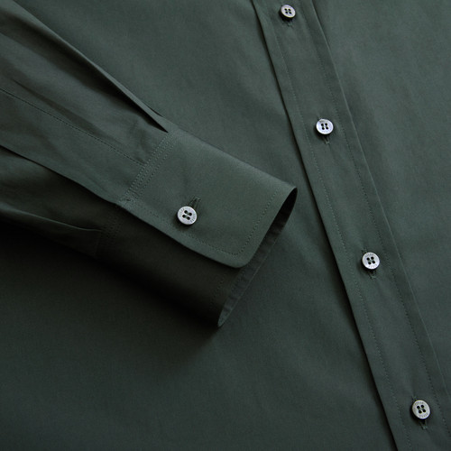 Deep military green classic shirt