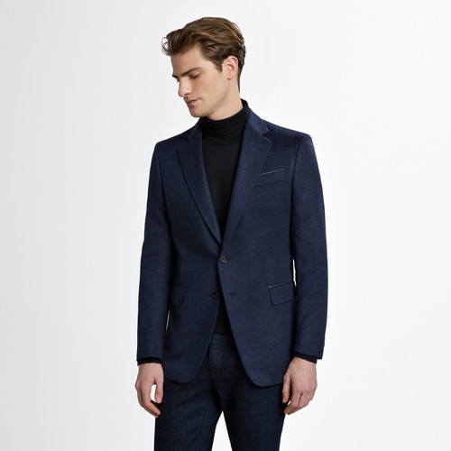 Periwinkle single-breasted “Paris” jacket