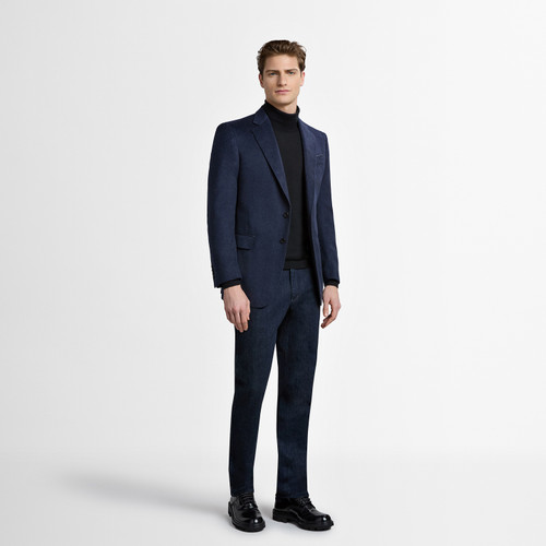 Periwinkle single-breasted “Paris” jacket Periwinkle single-breasted “Paris” jacket