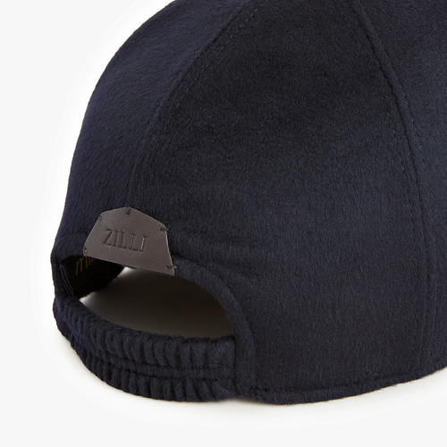 Dark navy "Leather Patch" baseball cap