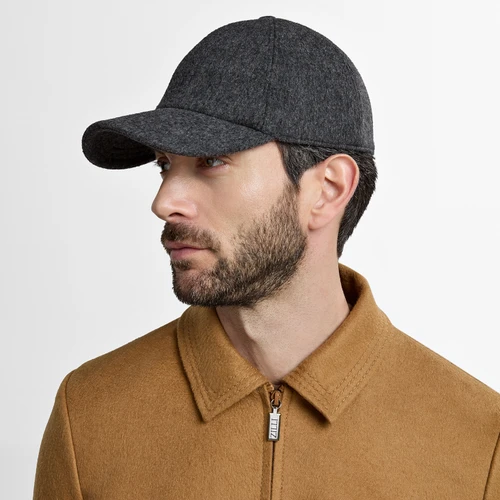 Charcoal gray “ZILLI Embroidery” baseball cap