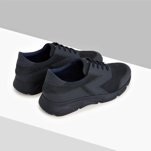 Dark navy “Geometric Runner” sneakers