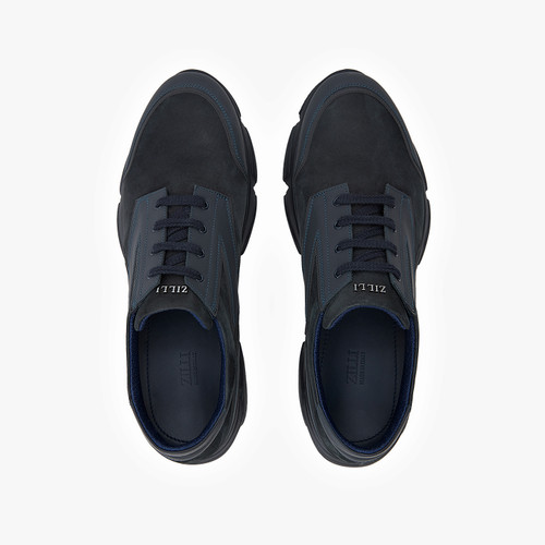 Dark navy “Geometric Runner” sneakers