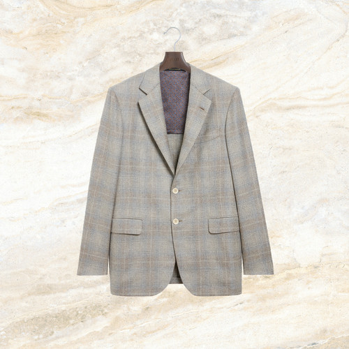 Blond fawn single-breasted “Avignon” jacket