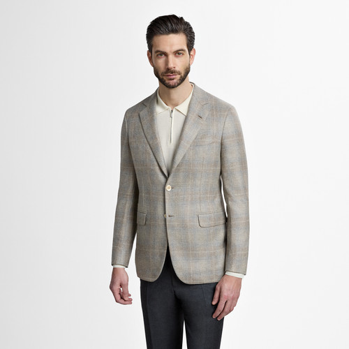 Blond fawn single-breasted “Avignon” jacket Blond fawn single-breasted “Avignon” jacket