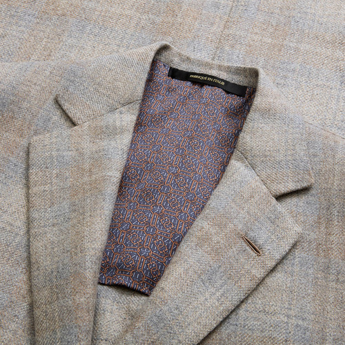 Blond fawn single-breasted “Avignon” jacket