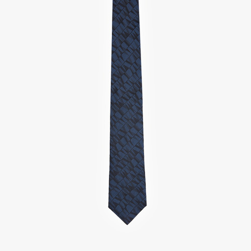Charcoal "Pala" tie, "Fantasy" pattern