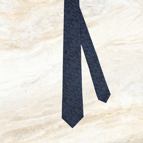 Charcoal tie, "Fantasy" pattern, 7 cm