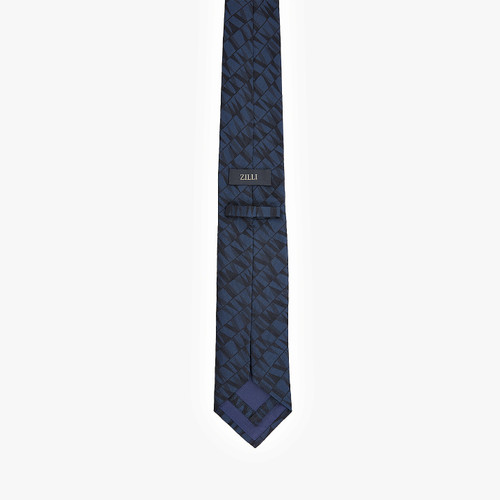 Charcoal tie, "Fantasy" pattern, 7 cm Charcoal tie, "Fantasy" pattern, 7 cm