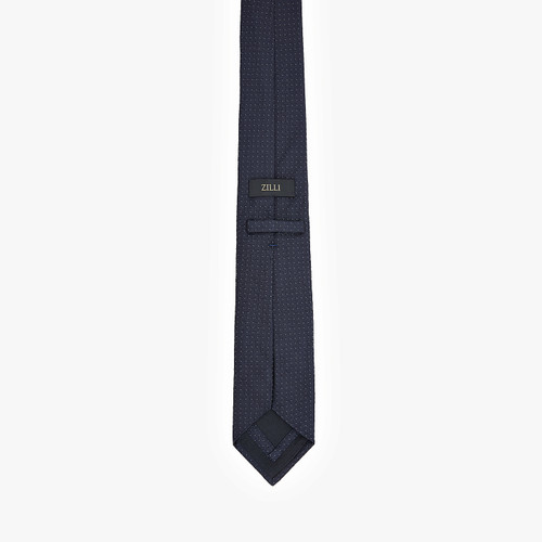 Charcoal “Square” tie, geometric weave, 7 cm Charcoal “Square” tie, geometric weave, 7 cm