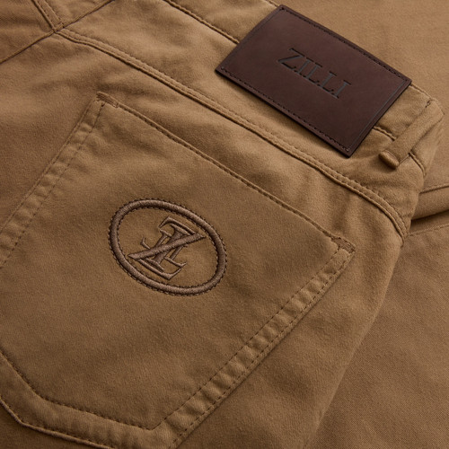 Burnt tobacco “ZILLI & Circle” trousers