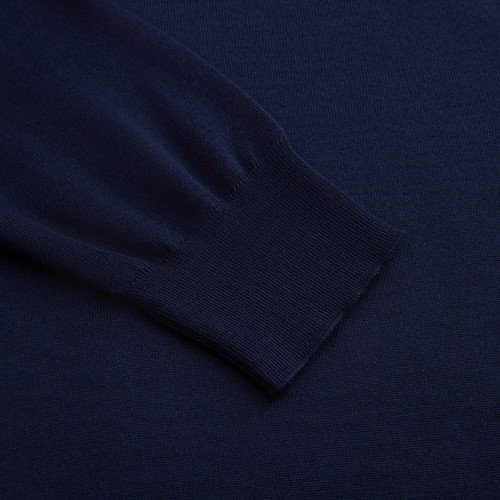 Dark navy "Unstructured ZILLI" turtleneck sweater