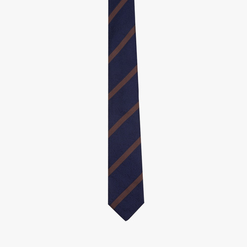 Dark navy striped tie, 7 cm