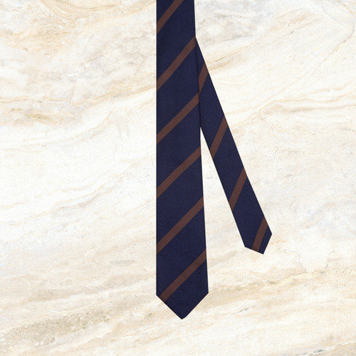 Dark navy striped tie, 7 cm
